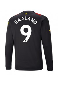 Fotbalové Dres Manchester City Erling Haaland #9 Venkovní Oblečení 2022-23 Dlouhý Rukáv